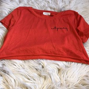 🍼“Not your baby” CROP TOP🍼